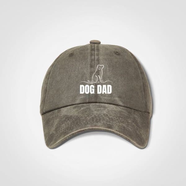 Dog Dad Cap Grey