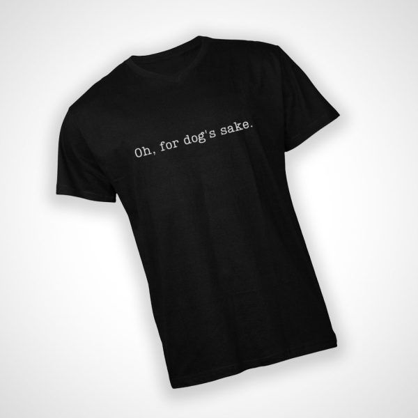 Oh For Dog's Sake V-Neck - Black