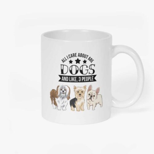 Care About Dogs Mug Front