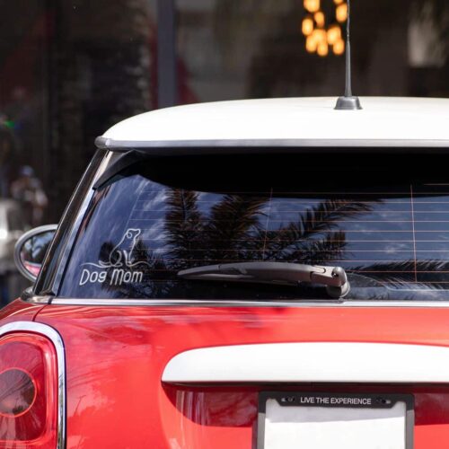 Dog Mom Car Decal