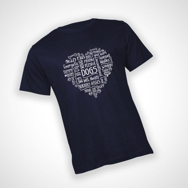 Dog Lover T-shirt - Navy