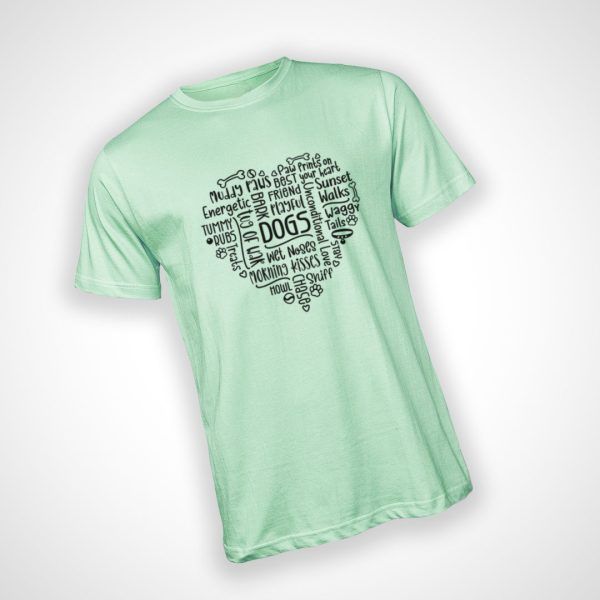 Dog Lover T-shirt - Mint Green