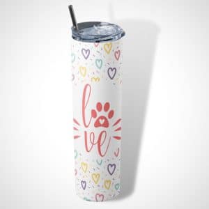 Love Dogs Skinny Tumbler