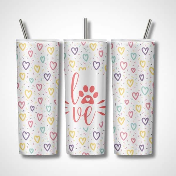 Love Dogs Skinny Tumblers