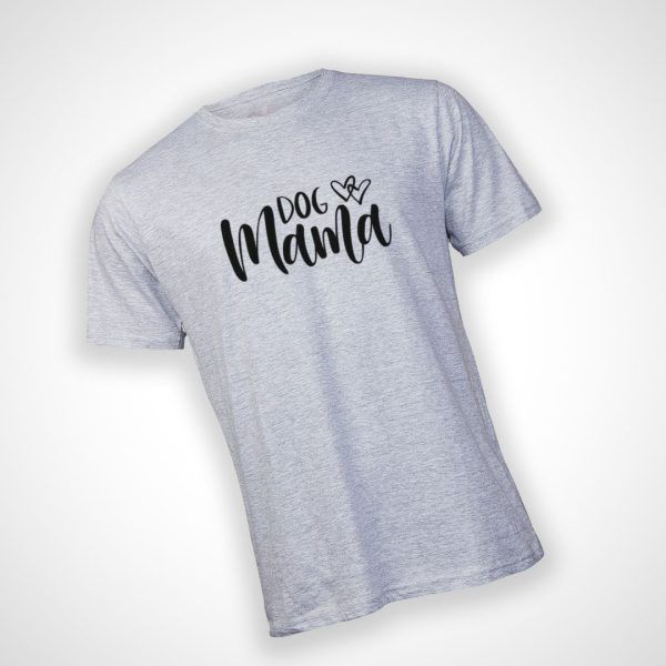Dog Mama T-shirt - Grey Melange