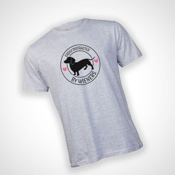 Easily Distracted T-shirt - Grey Melange