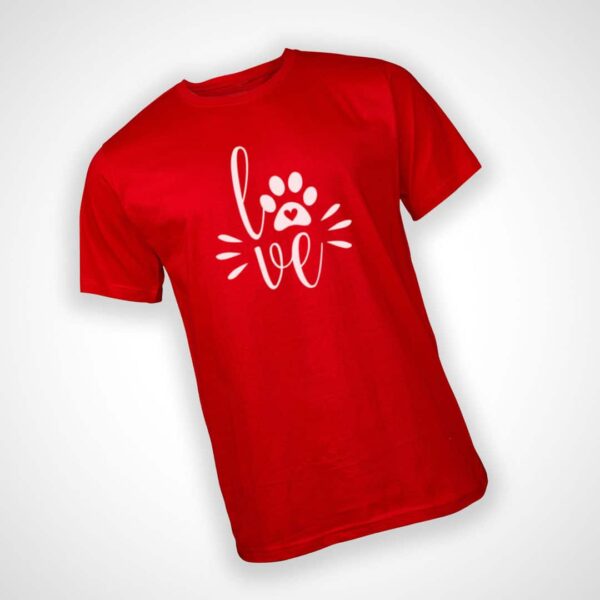 Love Paw T-shirt - Red