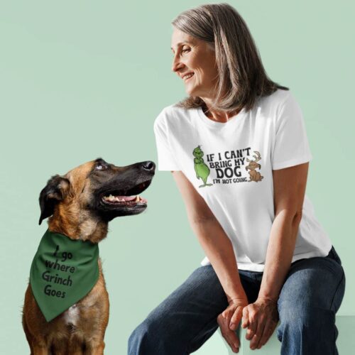 Grinch Tshirt Bandana Combo